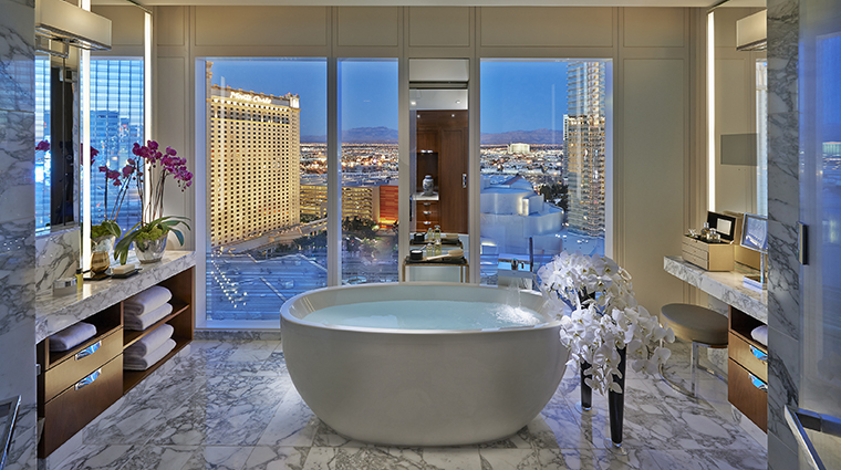 mandarin oriental las vegas suite bathroom