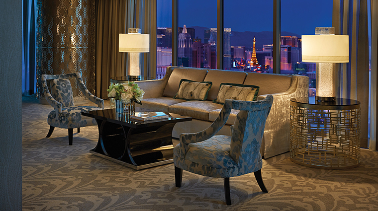 Property FourSeasonsLasVegas Hotel GuestroomSuite PresidentialStripViewLivingRoom FourSeasonsHotelsLimited