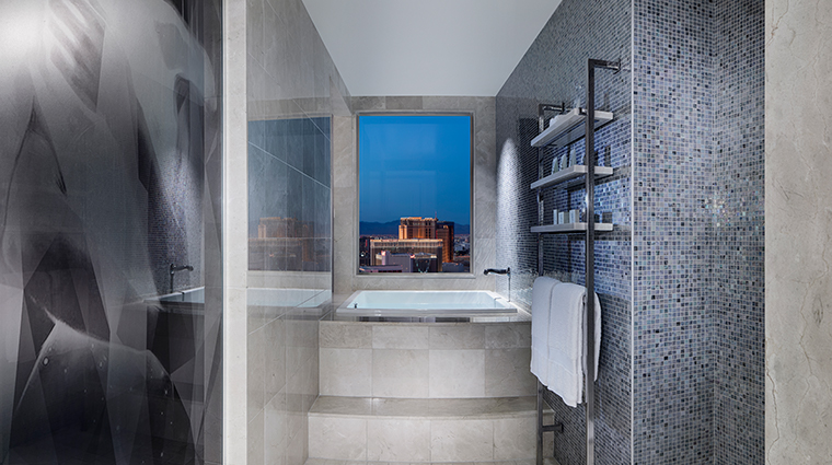the cosmopolitan of las vegas new terrace bedroom bathroom