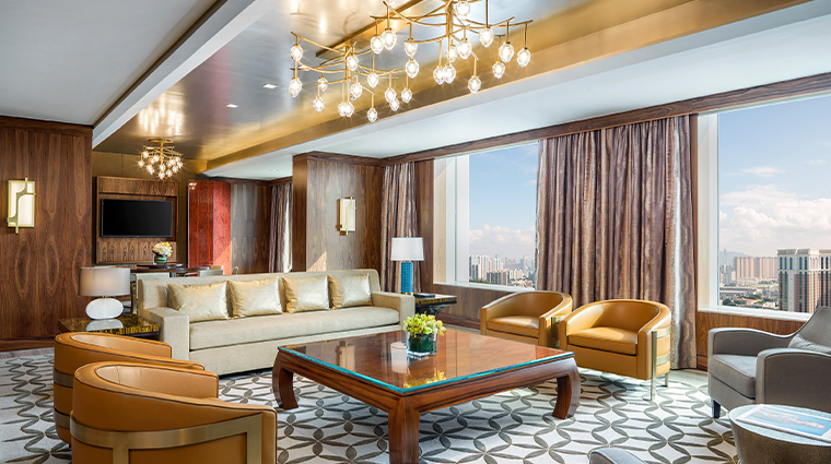 the st regis macao cotai central presidential suite living room
